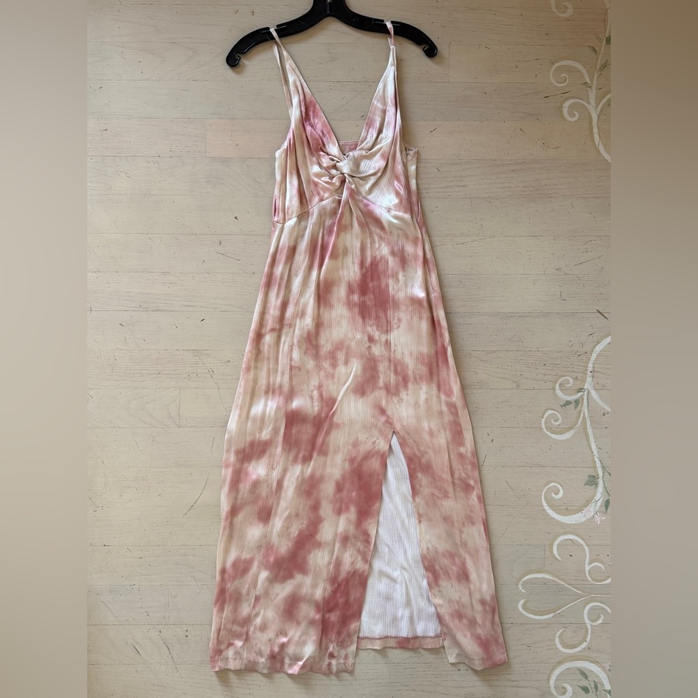 Zara Tie-Dye Silk Midi Dress